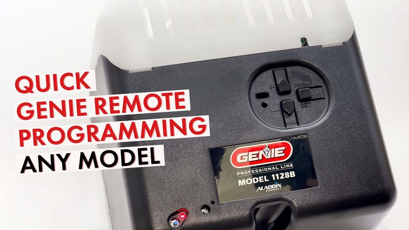 How To Add A New Genie Garage Remote To Existing Opener
