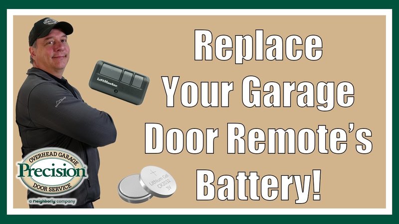 How To Change Batteries In Overhead Door Garage Remote