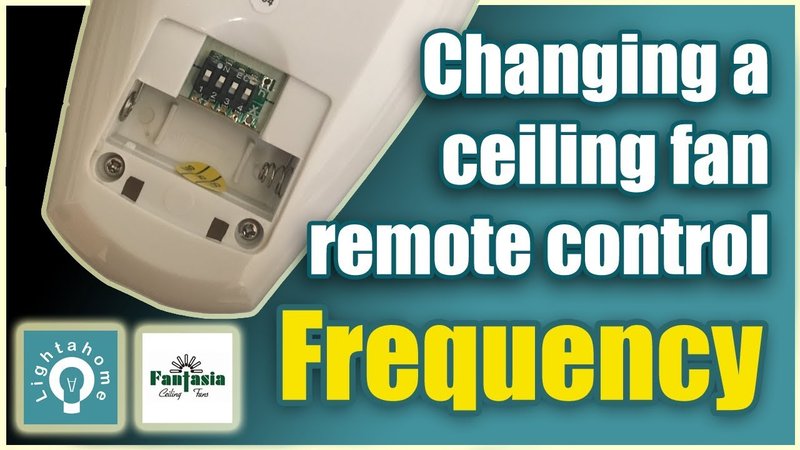 How To Change Remote Frequency On Hampton Bay Ceiling Fan Remote