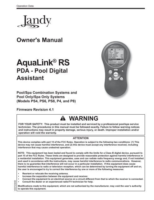 How To Change Remote Frequency On Jandy Pool System