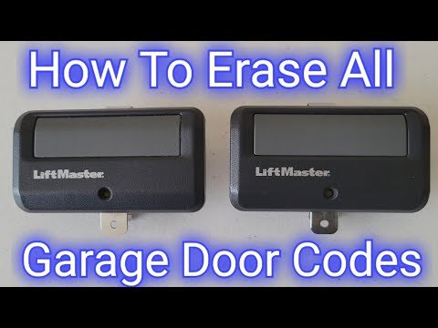 How To Clear All Settings On Liftmaster Garage Remote