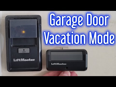 How To Enable Vacation Lock Mode On Overhead Door Garage Remote