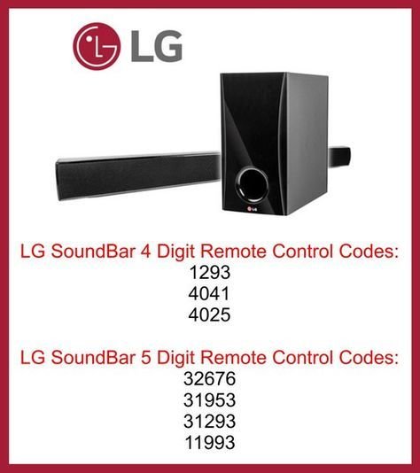 How To Find The Code For Lg Soundbar Remotes Remote Without A Manual