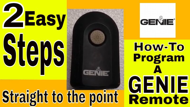 How To Find The Programming Code For Genie Garage Remote