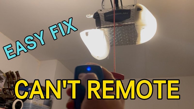 How To Fix Flashing Led On Overhead Door Garage Remote