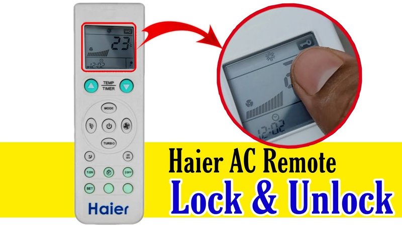 How To Lock And Unlock Haier Ac Remote Functions