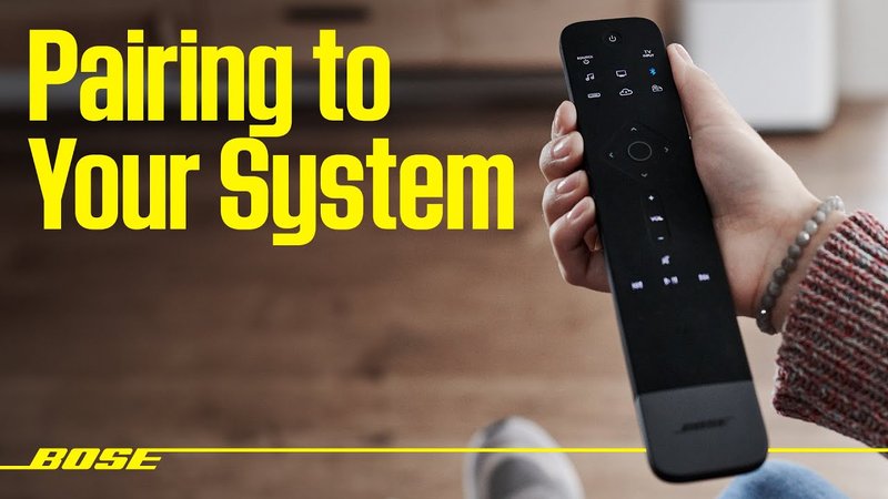 How To Pair Bose Soundbar Remotes Remote To A Soundbar