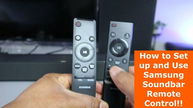 How To Pair Samsung Soundbar Remotes Remote To A Soundbar
