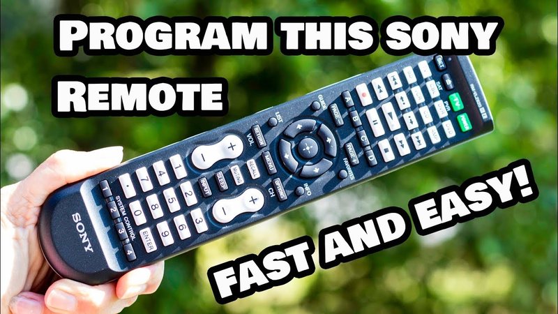 How To Program A Sony Soundbar Remotes Remote To Your Tv