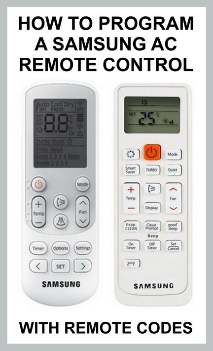How To Program Samsung Ac Remote Without The Manual