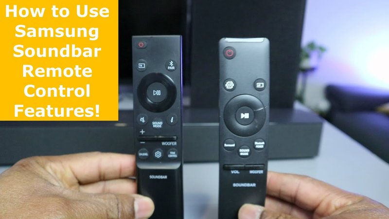 How To Program Samsung Soundbar Remotes Remote Without Code Entry