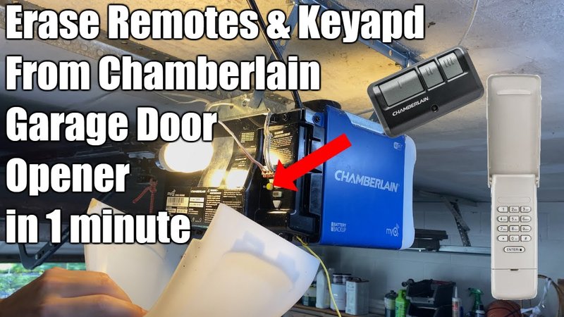 How To Remove A Lost Or Stolen Chamberlain Garage Remote