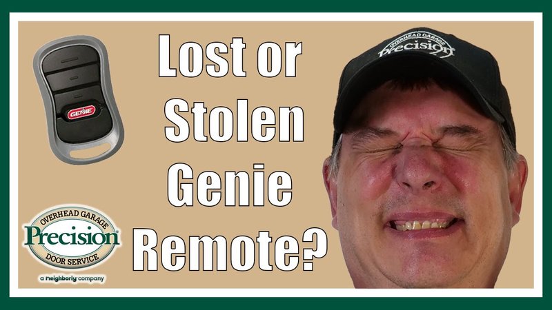 How To Remove A Lost Or Stolen Genie Garage Remote