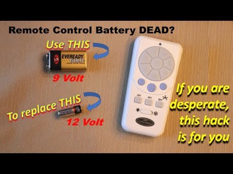 How To Replace The Battery In Harbor Breeze Ceiling Fan Remote