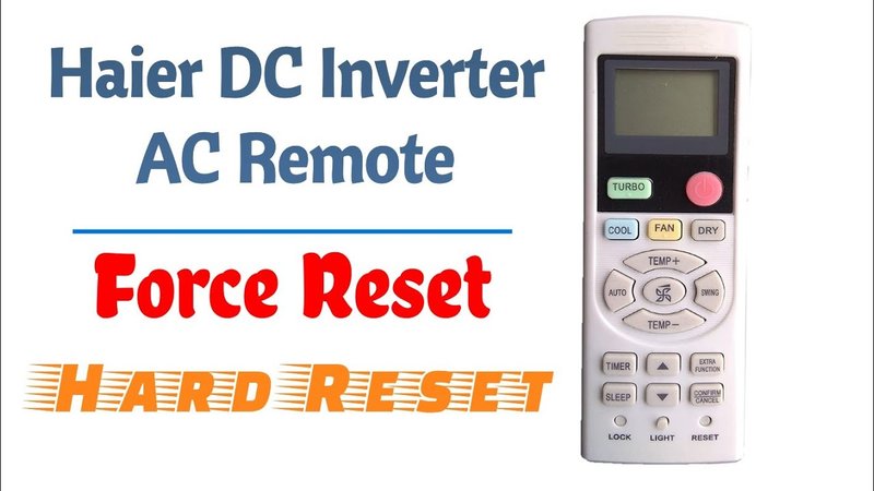How To Reprogram Haier Ac Remote After Power Loss