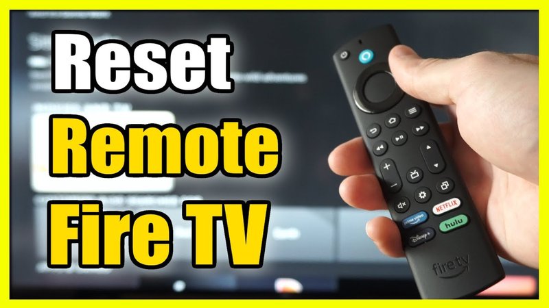 How To Reset A Amazon Fire Streaming Device Remotes Remote Control