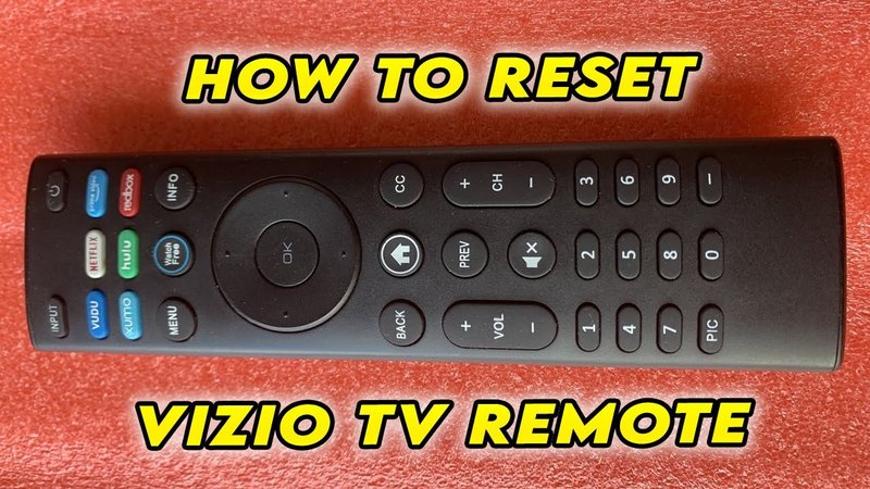 How To Reset A Vizio Tv Remotes Remote Control