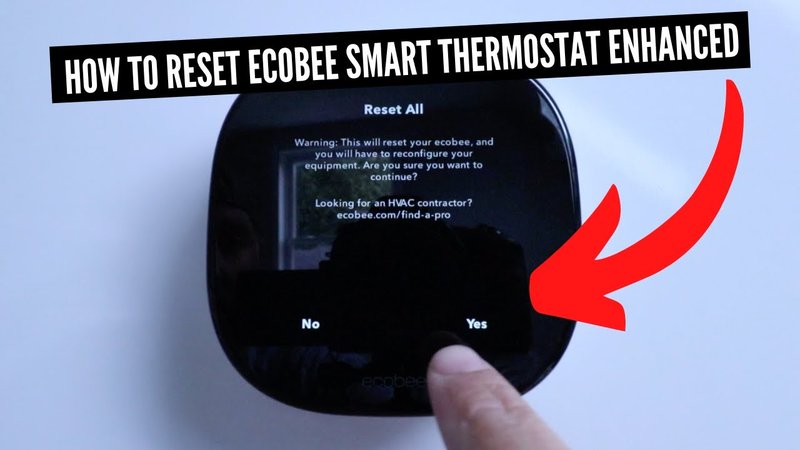 How To Reset Ecobee Smart Remote Without App