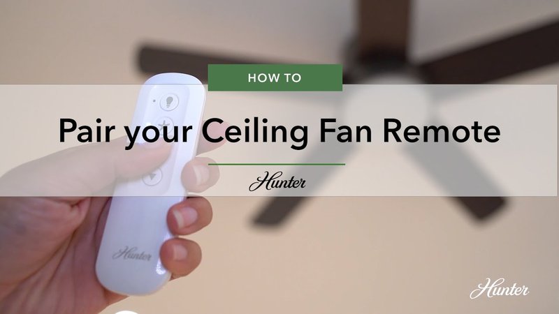 How To Reset Hunter Ceiling Fan Remote Without Manual