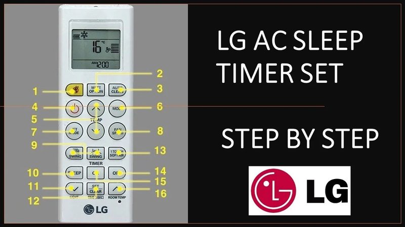 How To Set Timer On Lg Ac Remote