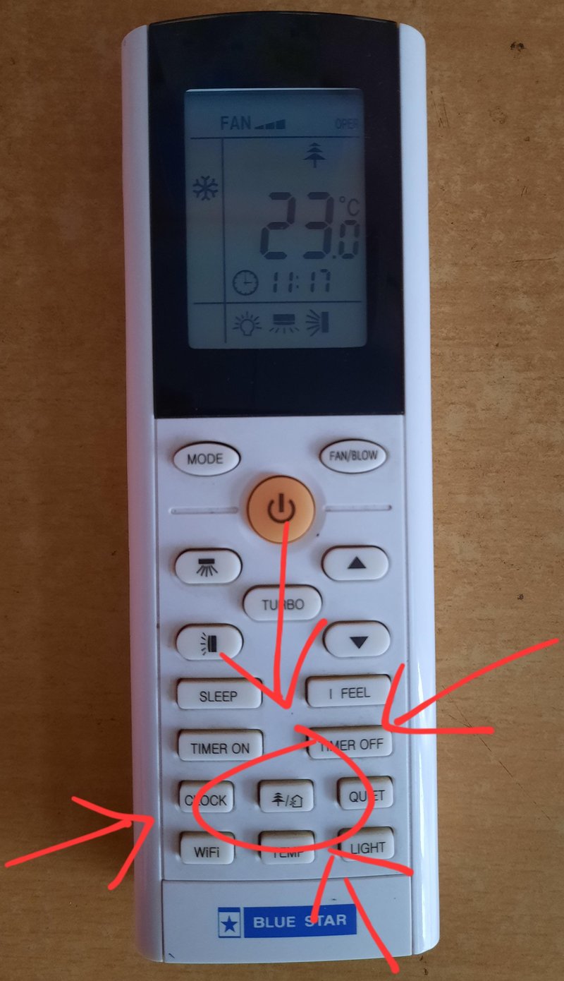 Where Is The Learn Button On Ge Ac Remote?