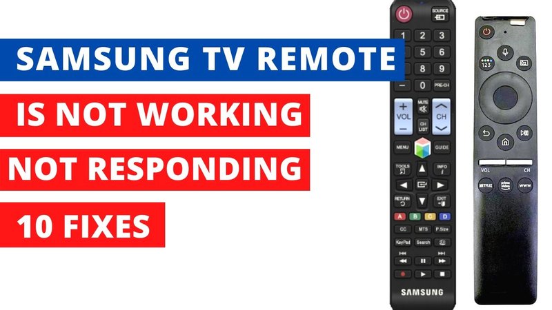 Why Isn'T My Samsung Tv Remotes Remote Working? Troubleshooting Tips
